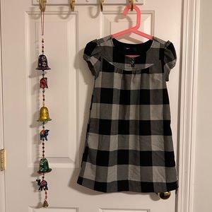 GAP Kids- Black/Gray Plaid Dress WITH POCKETS!